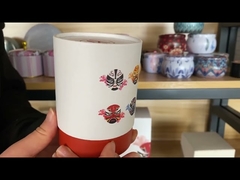 Hogar del aroma del odm velas de cristal lisas perfumadas de la vela del tarro de 4 onzas