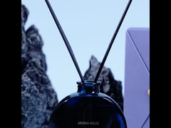 Difusor elegante 100ml de Reed de la botella de cristal de la decoración del vintage con la caja de regalo de los palillos