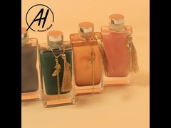 Etiqueta privada 100ml del difusor de Reed de la botella de vidrio de la fragancia con la tapa del metal dorado