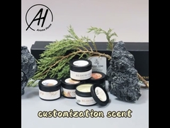 ODM ronda verde roja de la vela del envase de la lata de 6 onzas con el grano de café