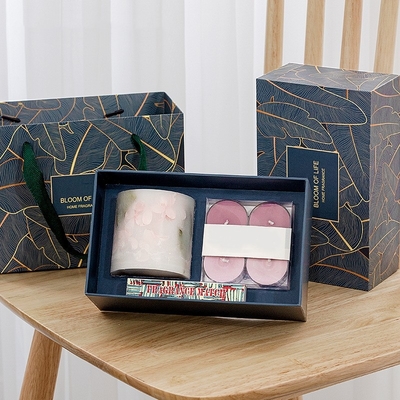Juego de velas perfumadas de cera de té con fragancia de flor de taza cilíndrica para fiesta de boda