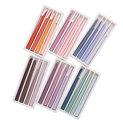 Velas cónicas de cera para iluminación religiosa, juego de regalo de 4 uds, color de mezcla de evento de fiesta de oración