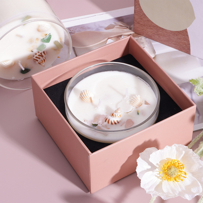 El vidrio de lujo de la etiqueta privada sospechó el tarro de la vela del Aromatherapy de la vela para el hogar