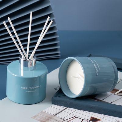 Sistema único de la caja de Reed Diffuser Scented Candle Gift del aceite de la fragancia del HOGAR del AROMA