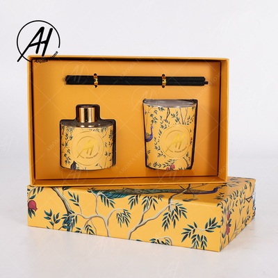 Sistema de lujo del regalo de las velas del olor del ambientador de Reed Diffuser Natural Oil Air del HOGAR del AROMA