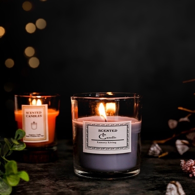 Velas claras del tarro del Ins del Aromatherapy de la fragancia de la cera perfumada nórdica de la soja con la caja de regalo