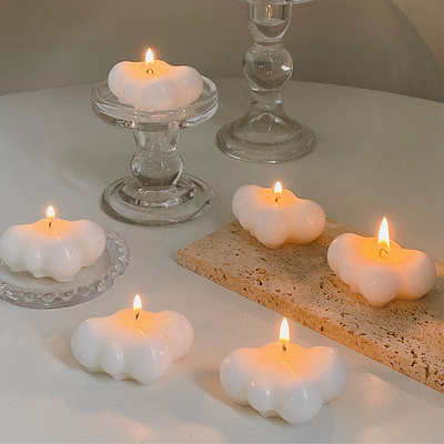 Aromaterapia Regalo INS Decoración de la habitación Candela perfumada de color blanco a medida