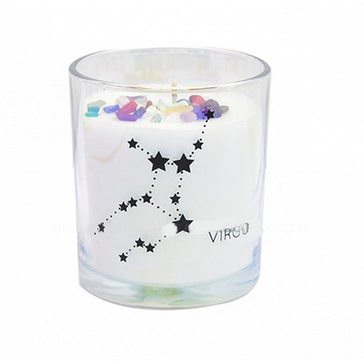 Vidrio de encargo de lujo de la cera al por mayor de la soja que imprime el tarro perfumado de la vela