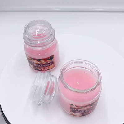 Rosa Mason Jar Candle Rose Scented del Aromatherapy del vegano para el alivio de tensión