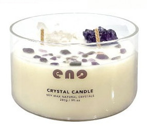 Vela orgánica de la cera perfumada de cristal de la soja del hogar del aroma con la tapa del tornillo