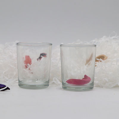 Tarros vacíos de cristal claros 5.5x6.8 de las tazas del candelero de Tealight
