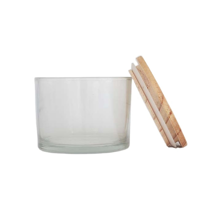 Decoración clara 11x8 de las tazas de la vela de Tealight del vidrio del hogar del aroma para las piezas centrales