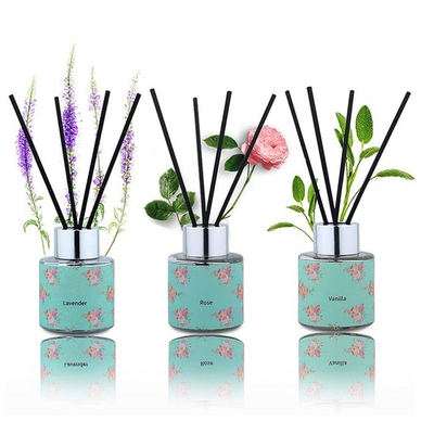 Cymbopogon de la lavanda de Reed Diffuser Gift Set Rose del aceite esencial 50ml