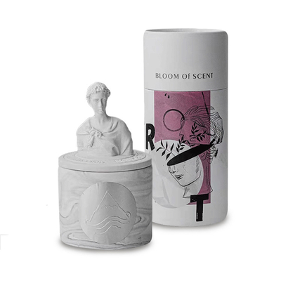 La aduana de la vela del hogar del aroma de la cera de Gardenia Ginger And Orange Scented Soy imprimió 65g