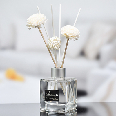 Pequeño aroma de cristal Reed Diffuser And Oil 50ml de la botella DPMA