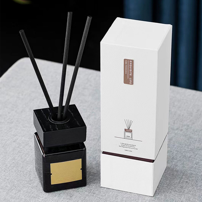 Botella de cristal negra Reed Diffuser 100ml del aceite de lujo de la fragancia