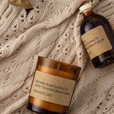 El vidrio de la etiqueta privada sospechó velas y el sistema de Reed Diffuser Home Fragrance Gift