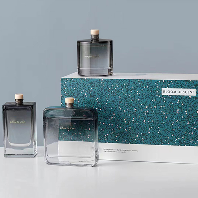 Fragancia cuadrada Reed Diffuser With Gift Box del olor del sitio de la botella del cilindro