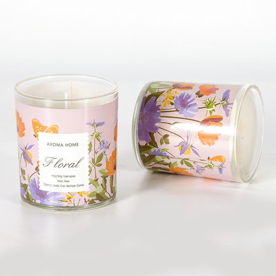Decoración de bodas de velas caseras de aroma de novedad personalizada de soja perfumada natural de lujo