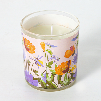 Decoración de bodas de velas caseras de aroma de novedad personalizada de soja perfumada natural de lujo
