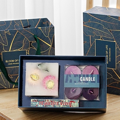 Regalo perfumado de la vela del pilar de la cera de la soja de la cera del té de la etiqueta privada de la fragancia modificado para requisitos particulares