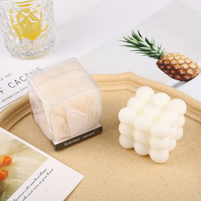 AROMA HOME Cube Ball Shape Macarons Color Velas talladas perfumadas para bodas