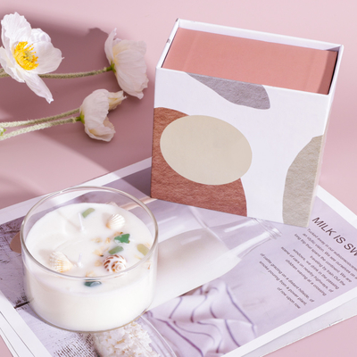El vidrio de lujo de la etiqueta privada sospechó el tarro de la vela del Aromatherapy de la vela para el hogar