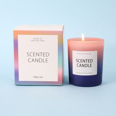 El HOGAR China los E.E.U.U. CA Warehouse 5oz del AROMA heló la vela perfumada del tarro de cristal de la pendiente con la caja de regalo
