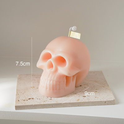 En existencia el negro Skulled sospechado blanco desnudo del rosa de Halloween de la Navidad de las ventas directas de la fábrica forma las velas para el regalo de Halloween