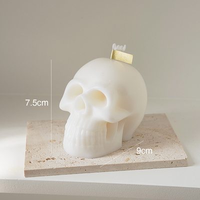 En existencia el negro Skulled sospechado blanco desnudo del rosa de Halloween de la Navidad de las ventas directas de la fábrica forma las velas para el regalo de Halloween
