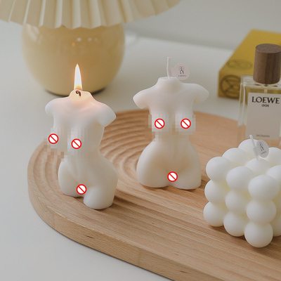 Cera desnuda modificada para requisitos particulares hecha a mano Cand de la soja de Shaped Carved Scent del modelo del torso femenino con curvas del cuerpo de la mujer de la etiqueta privada del HOGAR del AROMA