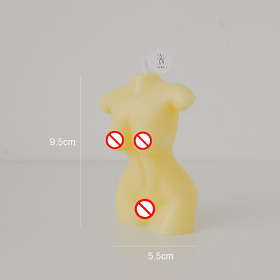 Cera desnuda modificada para requisitos particulares hecha a mano Cand de la soja de Shaped Carved Scent del modelo del torso femenino con curvas del cuerpo de la mujer de la etiqueta privada del HOGAR del AROMA