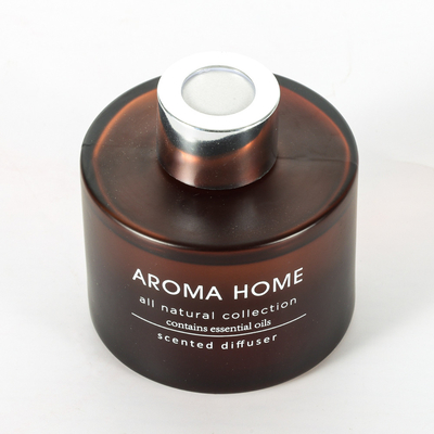 Sistema de lujo de Brown Reed Diffuser Scented Candles Gift del tarro de cristal de la fragancia del aceite de la Caliente-venta del HOGAR del AROMA