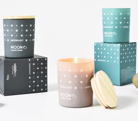 El tarro perfumado del Aromatherapy de la cera orgánica de la soja mira al trasluz la etiqueta privada duradera