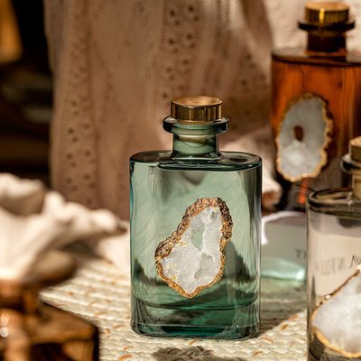 Botella de vidrio fresca del perfume del sitio del aire de la oficina del aceite esencial del Aromatherapy Reed Diffuser