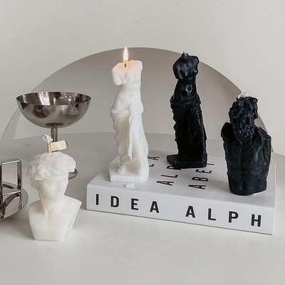 El amor romántico del HOGAR del AROMA sospechó las velas David Venus Laocoon Human Body Sculpture que la cera de la soja sospechó los regalos de cumpleaños de las velas
