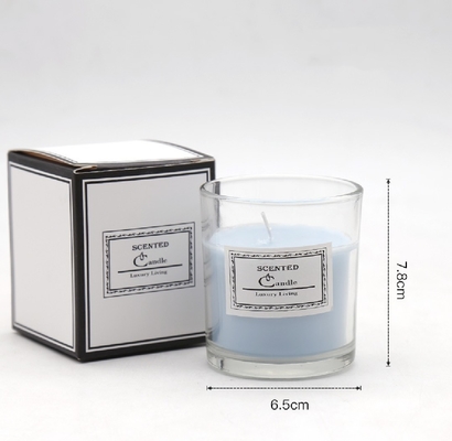 Velas claras del tarro de la etiqueta privada del HOGAR del AROMA del Aromatherapy del Ins de la fragancia de la cera perfumada nórdica de encargo de lujo de la soja con la caja de regalo