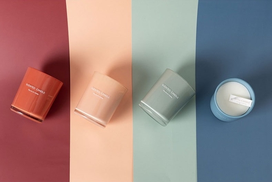 La caja de regalo aromática del superventas del HOGAR del AROMA fijó el sistema perfumado natural de cristal modificado para requisitos particulares de la vela del tarro el 100%