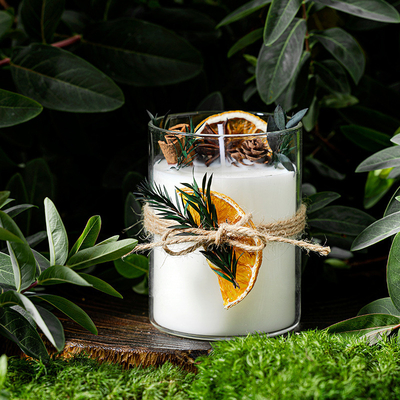 Tarro de lujo de encargo del vidrio de la caja de regalo de la etiqueta privada del HOGAR del AROMA que cura las velas de Crystal Spiritual Aromatherapy Scented Soy