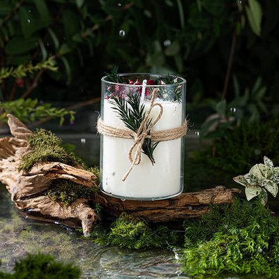 Tarro de lujo de encargo del vidrio de la caja de regalo de la etiqueta privada del HOGAR del AROMA que cura las velas de Crystal Spiritual Aromatherapy Scented Soy