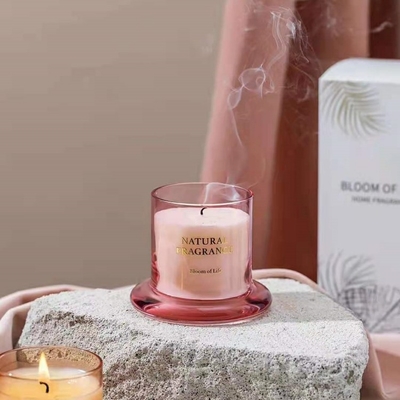 La cera grande de encargo del tamaño de Rose Amber Ebony Fresh Spring Cream Coffee de la etiqueta de la acción sospechó velas en tarro con la tapa de Bell