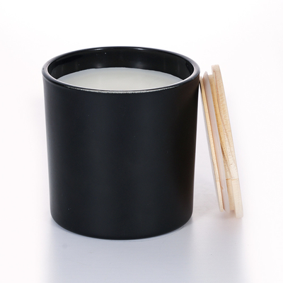 El perfume de cristal de lujo modificado para requisitos particulares Woodwick del Aromatherapy de la cera grande de lujo de la soja del OEM sospechó los tarros del candelero para el regalo S de la mujer