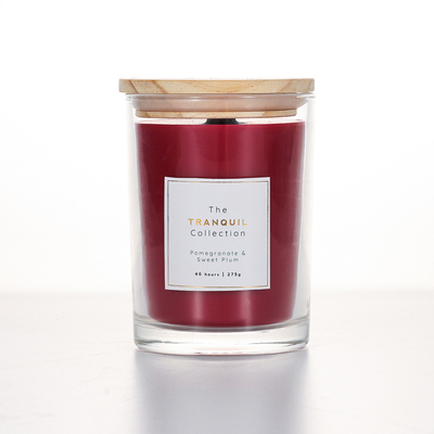 Vela blanca hecha a mano de la cera de Sage Outdoor Glass Scented Soy de la vainilla del granero para el hogar