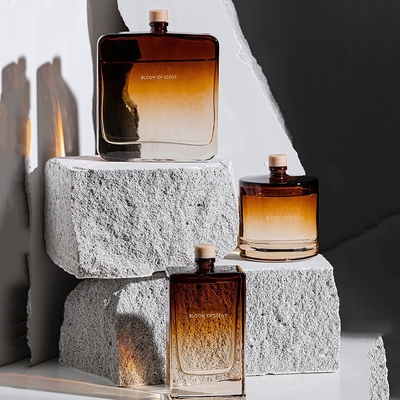 Botella de vidrio casera de Reed Diffuser Fragrance Perfume Crystal del aceite esencial del Aromatherapy