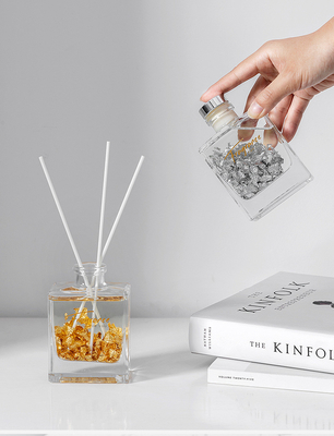 Perfume casero Crystal Glass Bottle Reed Diffuser de la fragancia del aceite esencial del Aromatherapy