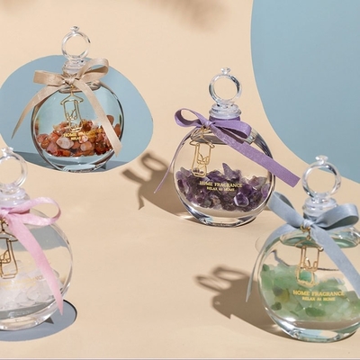 Perfume casero Crystal Glass Bottle Reed Diffuser de la fragancia del aceite esencial del Aromatherapy
