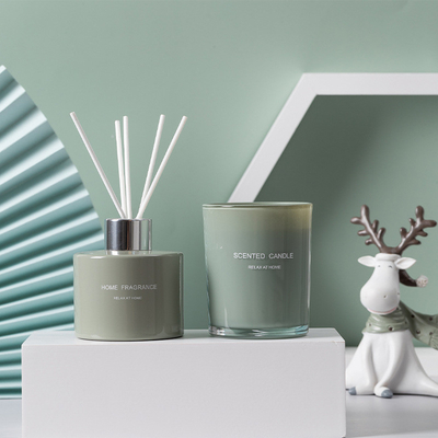 Sistema único de la caja de Reed Diffuser Scented Candle Gift del aceite de la fragancia del HOGAR del AROMA