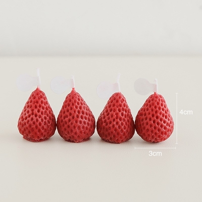 Las fresas rosadas rojas que la cera de la soja talló el hogar aromático de la vela sospecharon Handmad