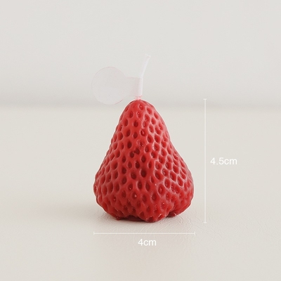 Las fresas rosadas rojas que la cera de la soja talló el hogar aromático de la vela sospecharon Handmad