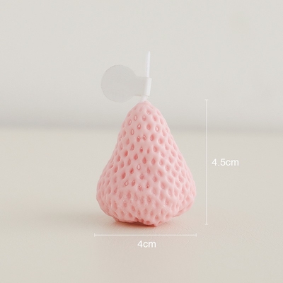 Las fresas rosadas rojas que la cera de la soja talló el hogar aromático de la vela sospecharon Handmad